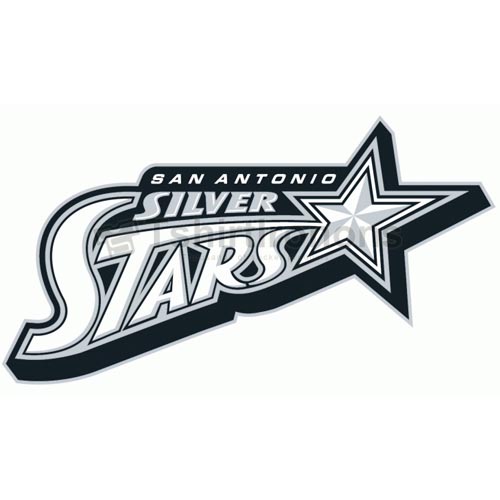 San Antonio Silver Stars T-shirts Iron On Transfers N5697